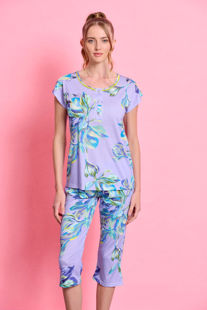 Πιτζάμα Καπρι Πατιλετα (7807)