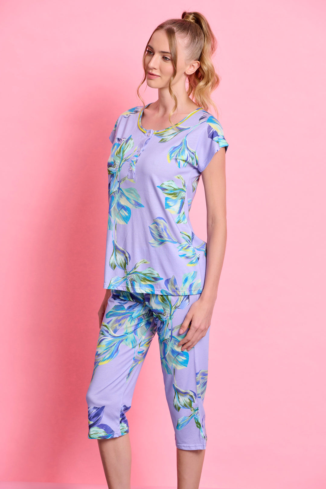 Πιτζάμα Καπρι Πατιλετα (7807)