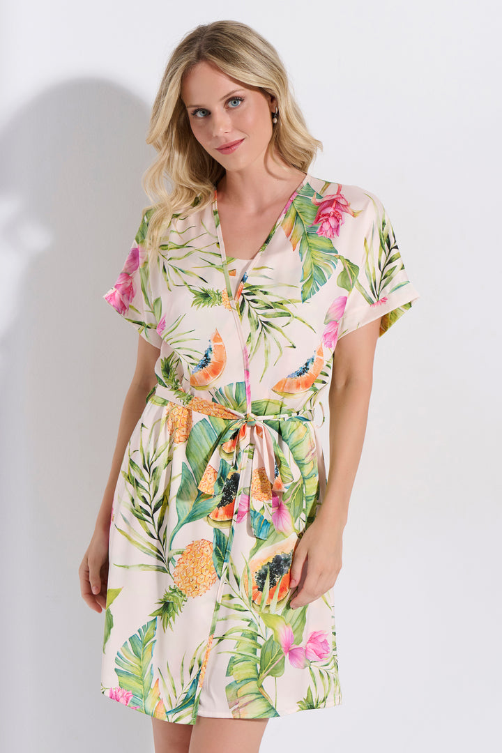 Ρόμπα Σατέν Εμπριμέ (8205)