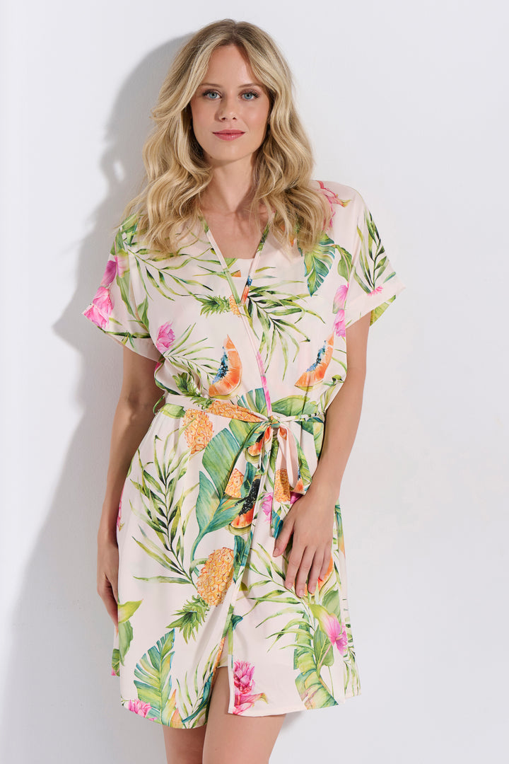 Ρόμπα Σατέν Εμπριμέ (8205)