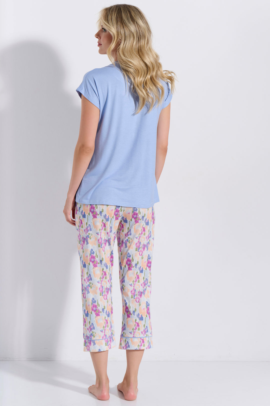 Πιτζάμα Κουμπωτή Κάπρι (8213)