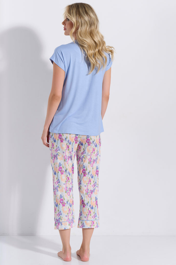 Πιτζάμα Κουμπωτή Κάπρι (8213)