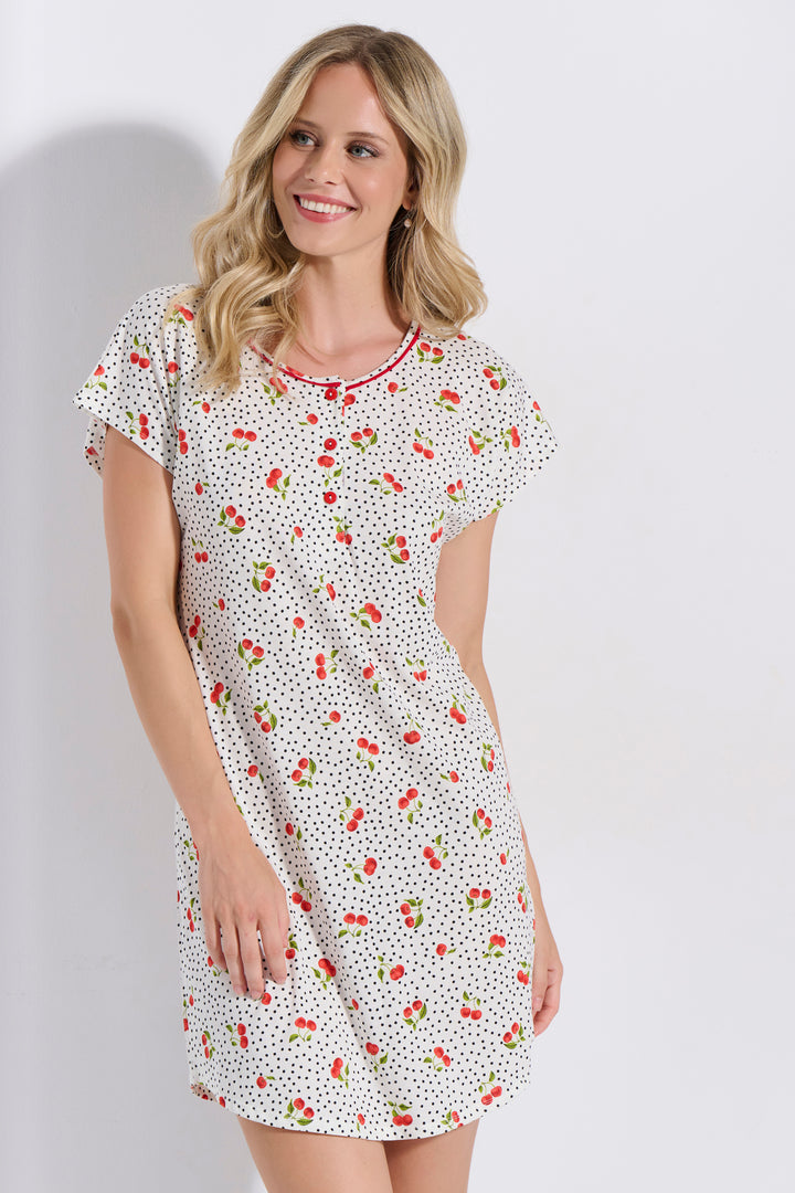 Νυχτικό Πατιλέτα Κερασια (8215)