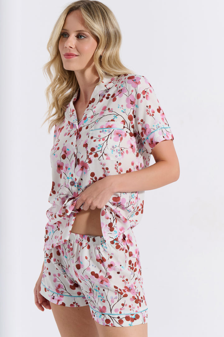 Πιτζάμα Κουμπωτή Σορτς (8221)