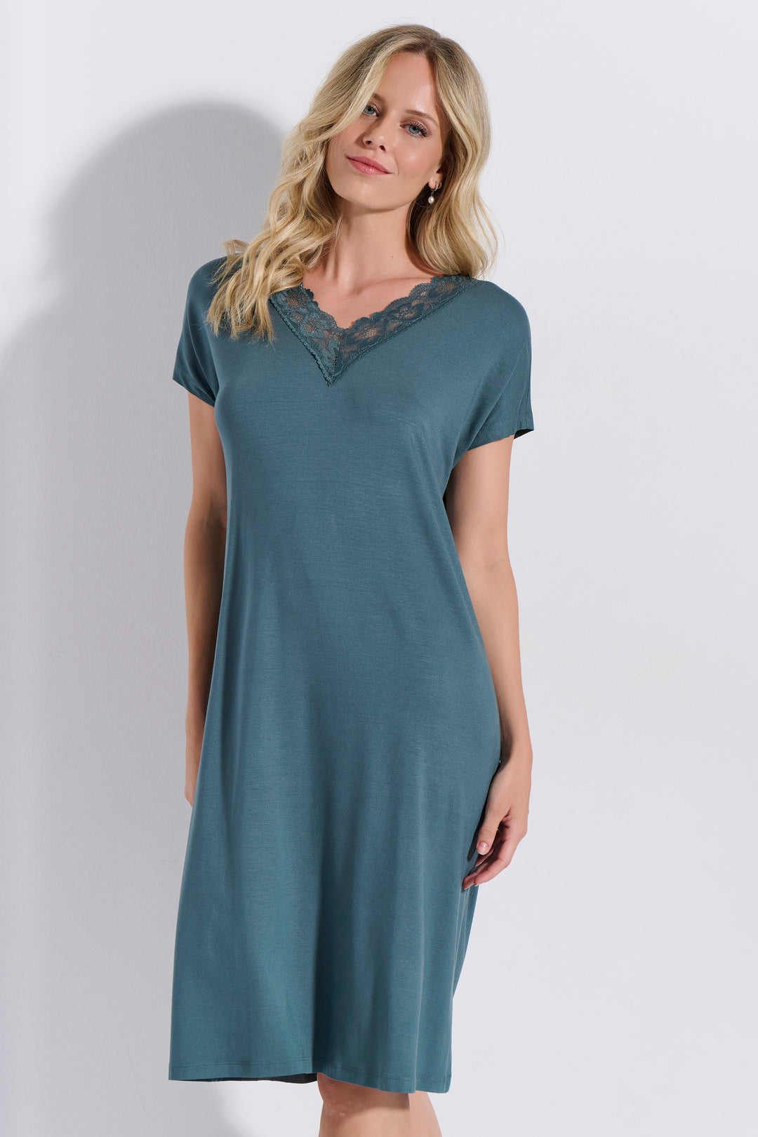 Νυχτικό Midi Ζαπονέ Δαντέλα (8229)