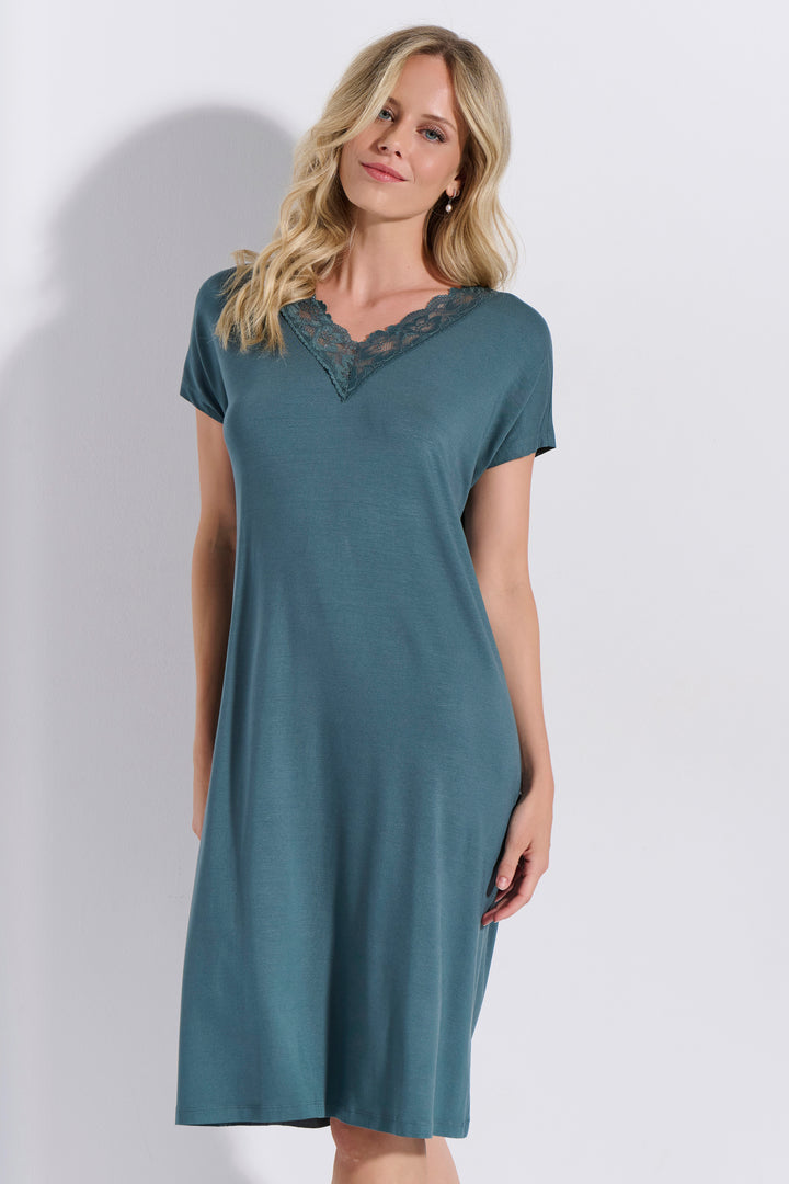 Νυχτικό Midi Ζαπονέ Δαντέλα (8229)