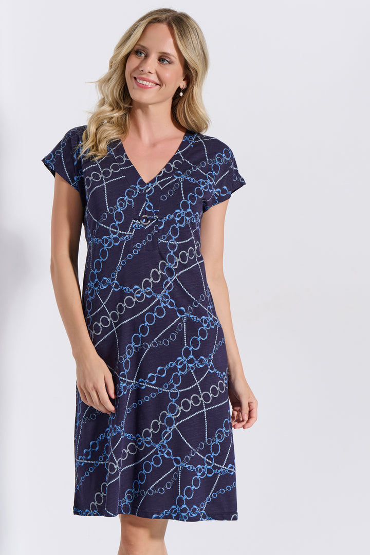 Φόρεμα Ζαπονέ Αξεσουάρ (8248)