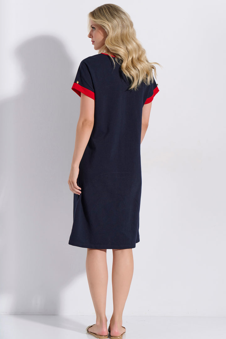 Φόρεμα Pique Ζαπονέ (8251)