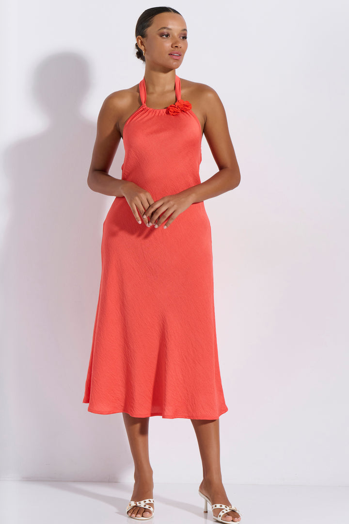 Φόρεμα Midi Λουλούδι (8254)