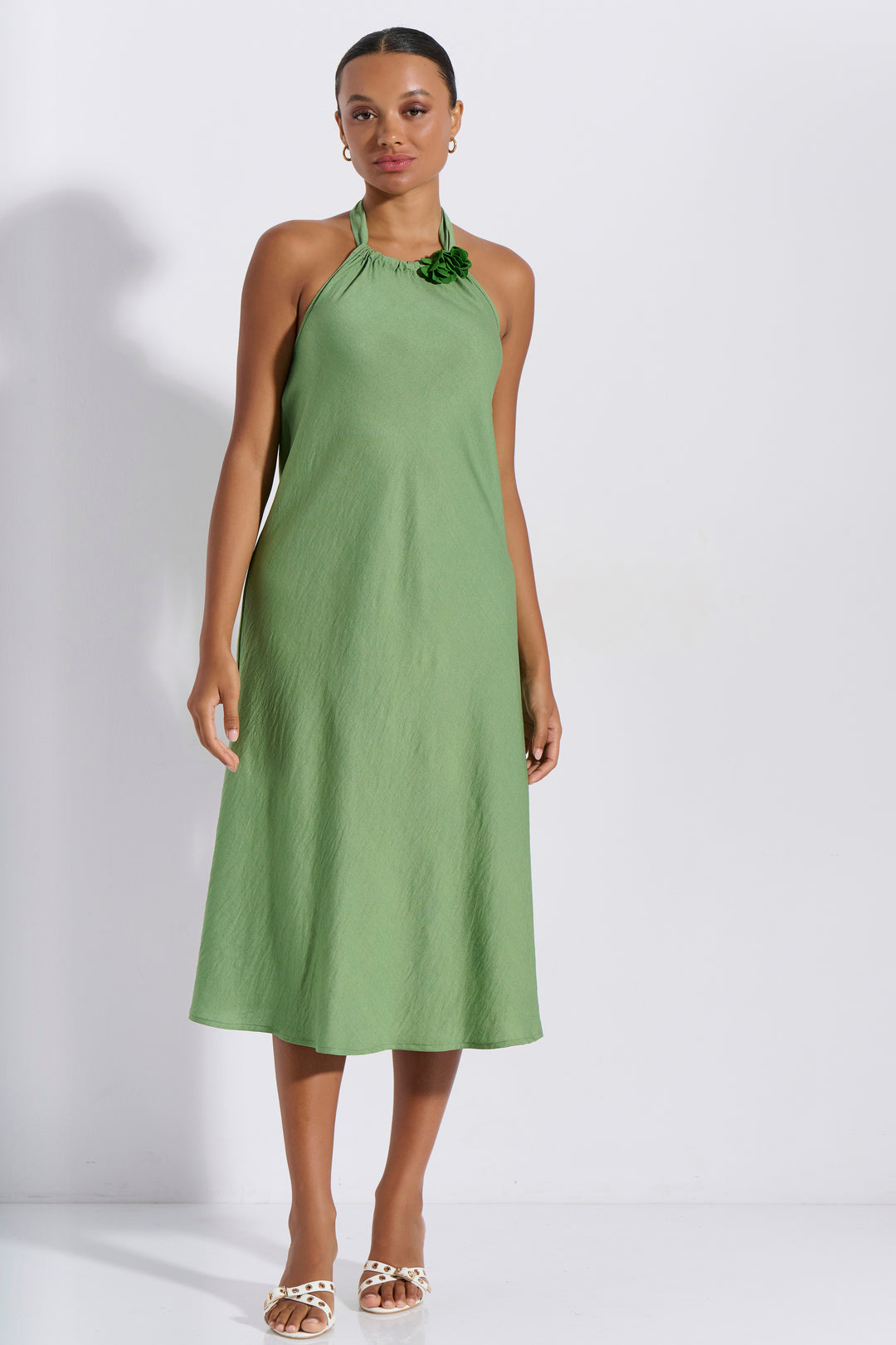 Φόρεμα Midi Λουλούδι (8254)