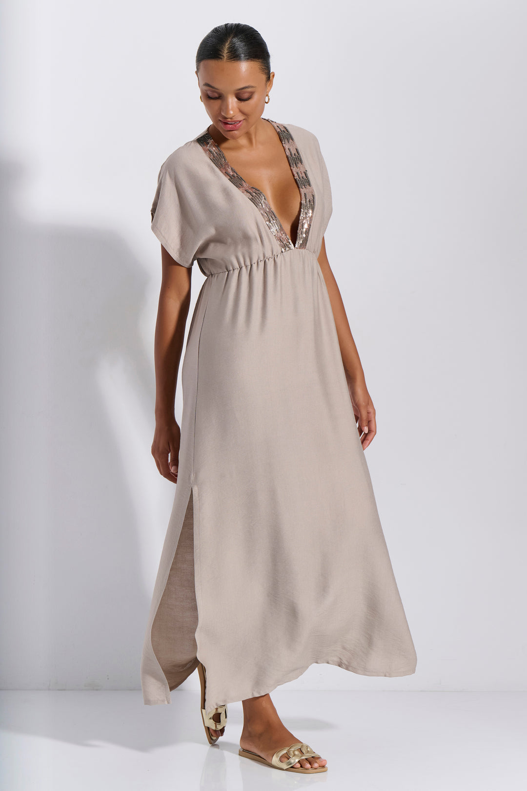 Φόρεμα Maxi Παγιέτα (8262)