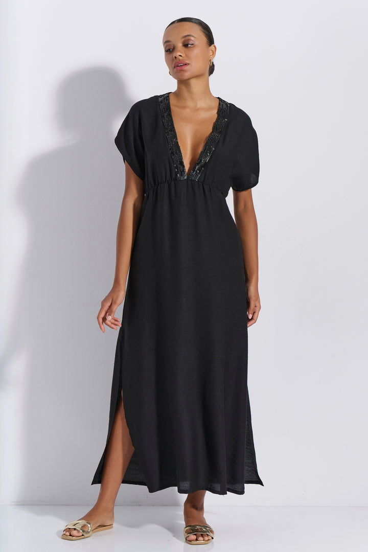 Φόρεμα Maxi Παγιέτα (8262)