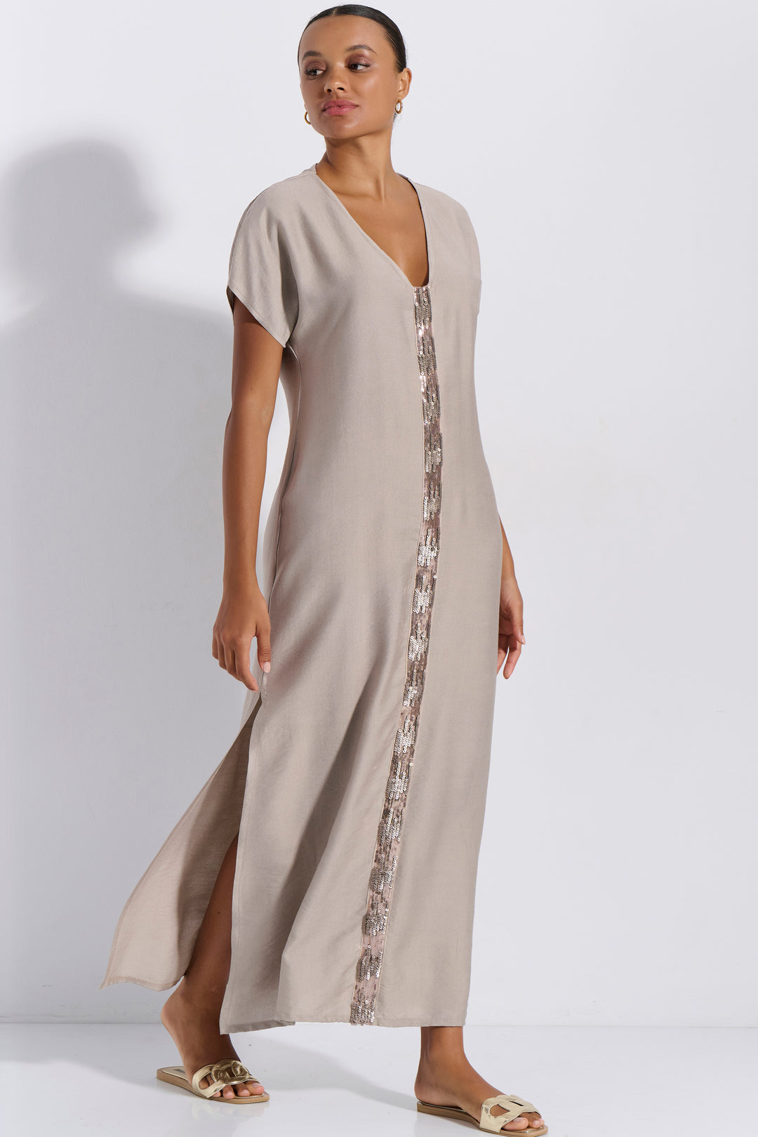 Φόρεμα Maxi Παγιέτα (8263)