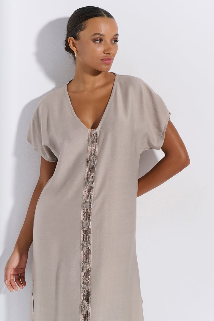 Φόρεμα Maxi Παγιέτα (8263)