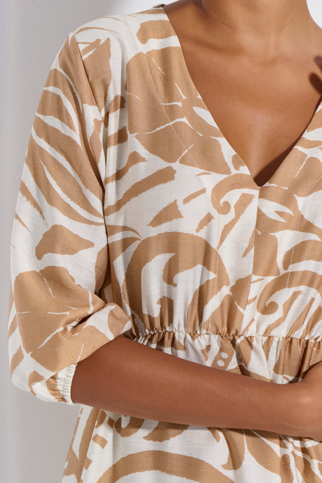 Φόρεμα Midi Εμπριμέ (8265)