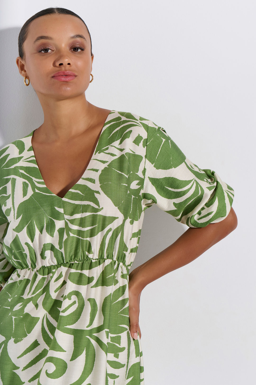 Φόρεμα Midi Εμπριμέ (8265)