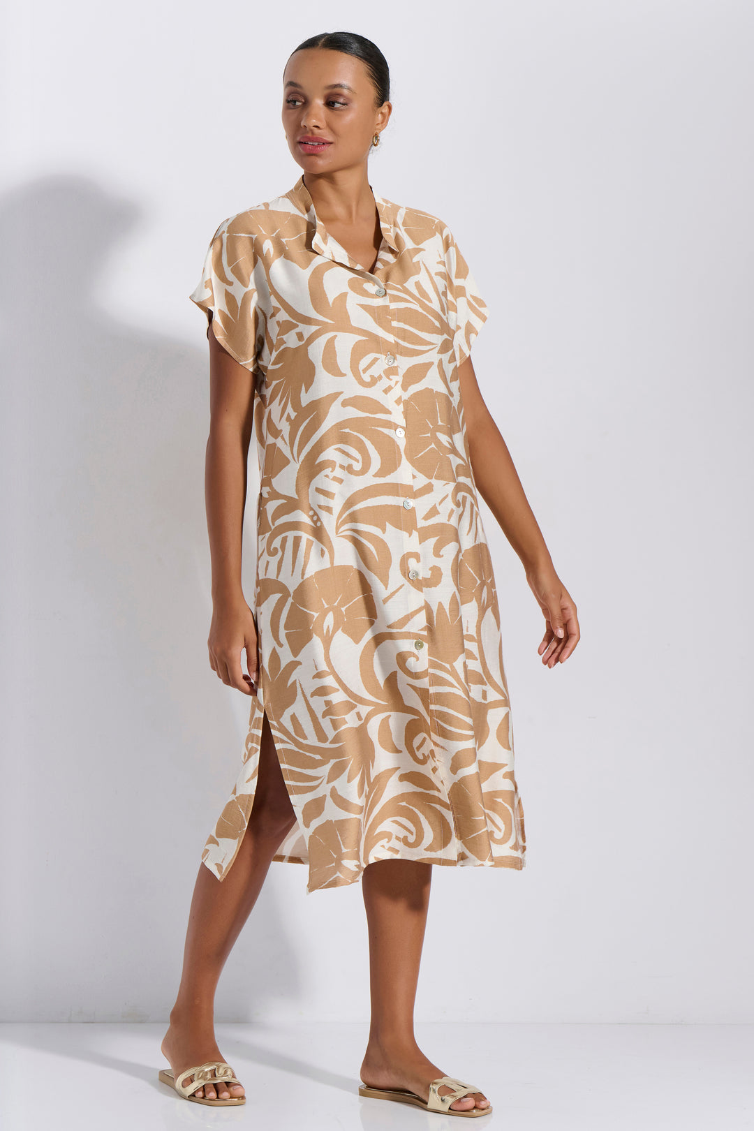 Φόρεμα Σεμιζιέ Εμπριμέ (8266)