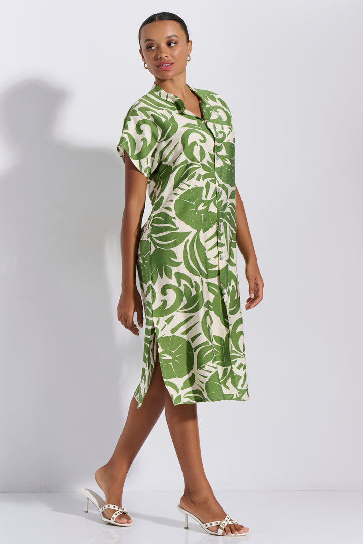 Φόρεμα Σεμιζιέ Εμπριμέ (8266)