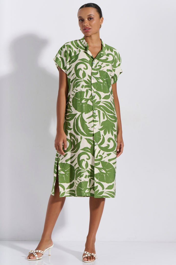 Φόρεμα Σεμιζιέ Εμπριμέ (8266)