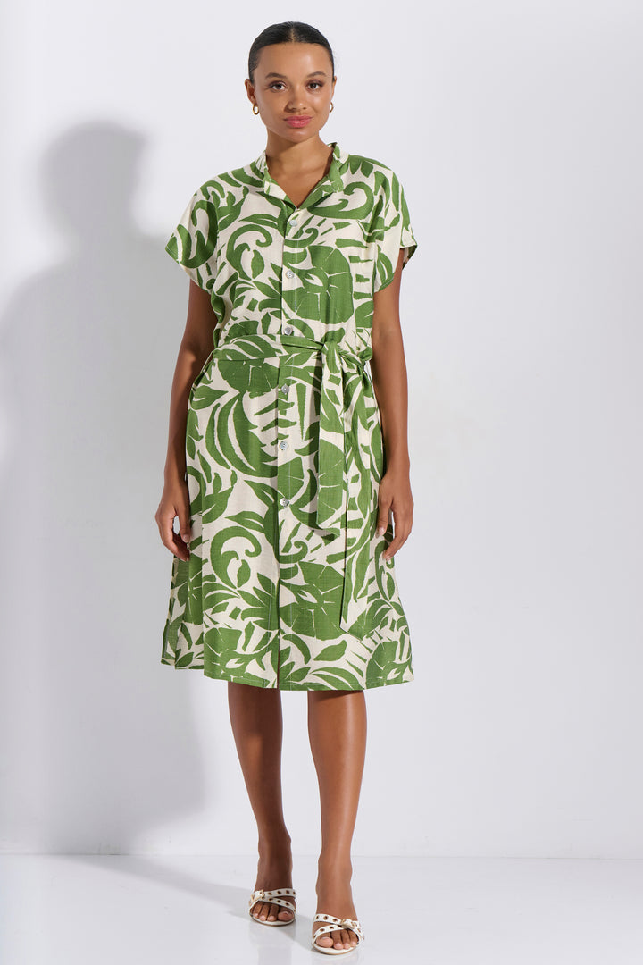 Φόρεμα Σεμιζιέ Εμπριμέ (8266)