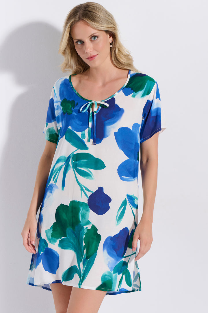 Φόρεμα Μανίκι Εμπριμέ (8277)