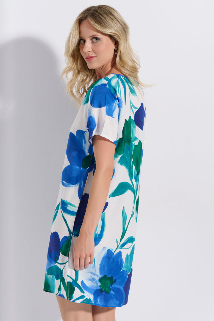 Φόρεμα Μανίκι Εμπριμέ (8277)