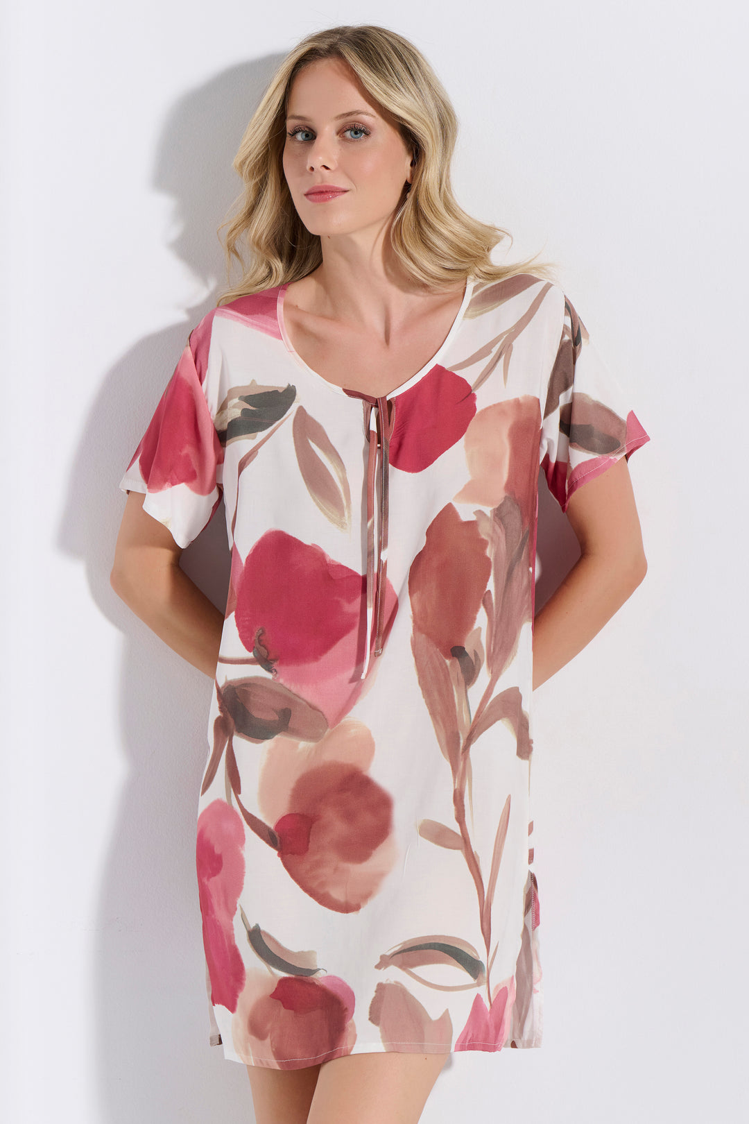 Φόρεμα Μανίκι Εμπριμέ (8277)