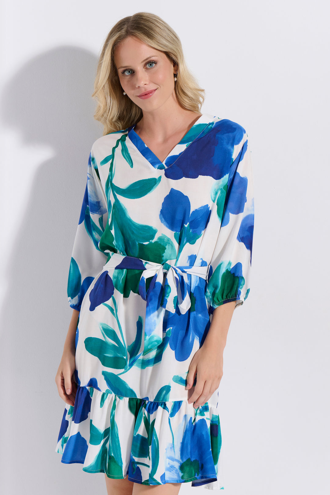 Φόρεμα Βολάν Εμπριμέ (8278)