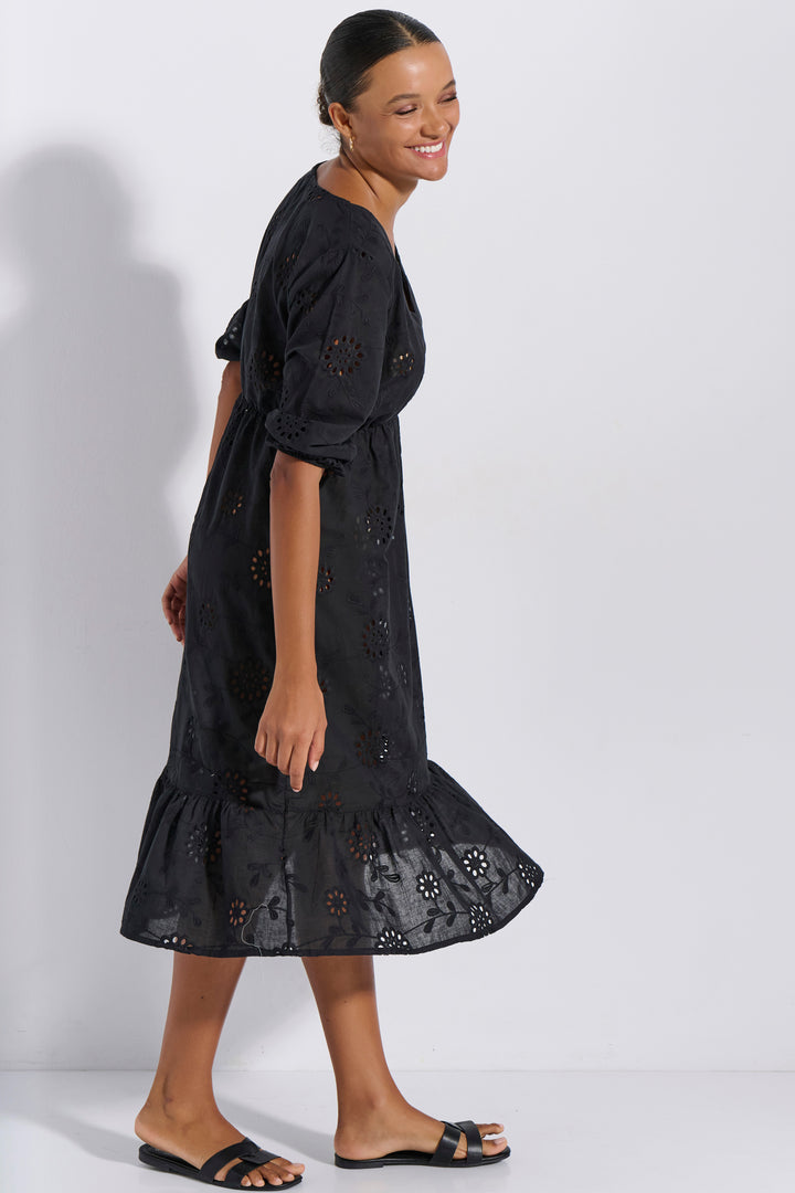 Φόρεμα Maxi Μπροντερί (8282)