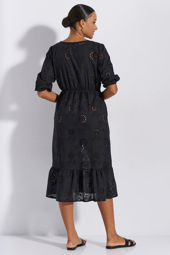 Φόρεμα Maxi Μπροντερί (8282)