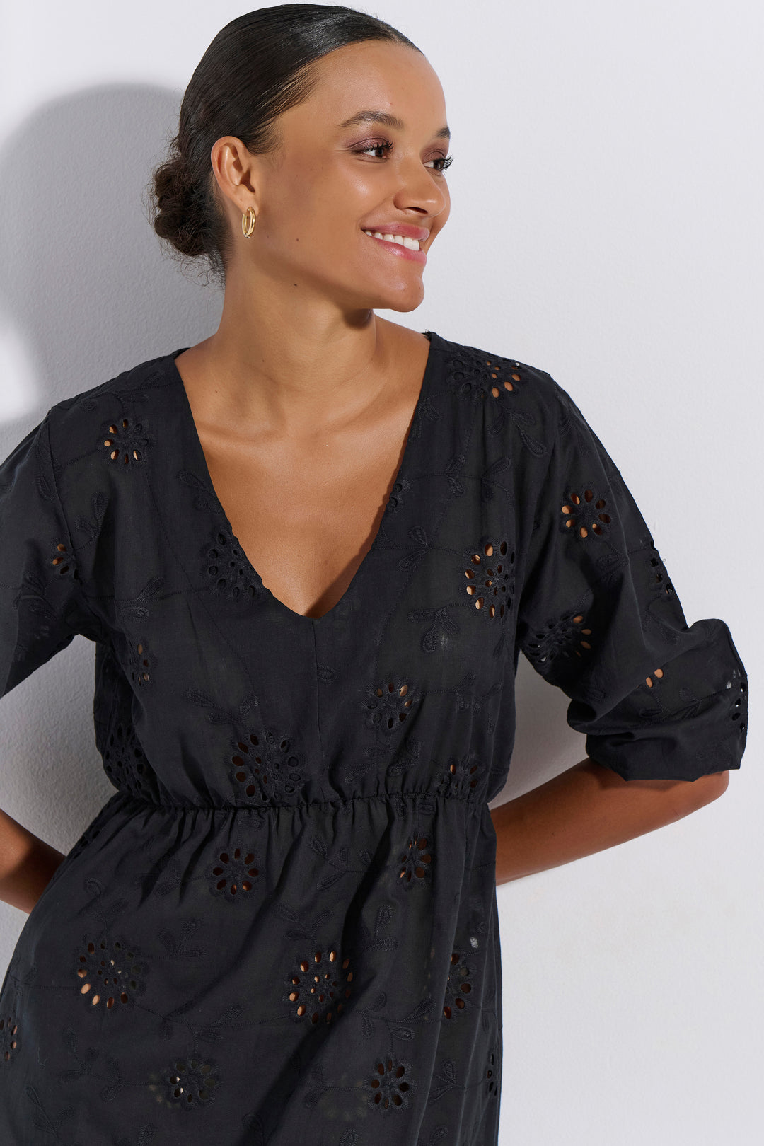 Φόρεμα Maxi Μπροντερί (8282)