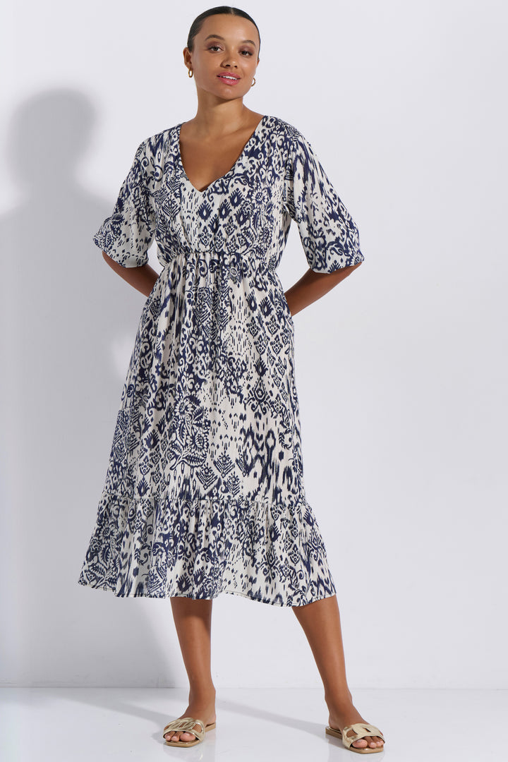 Φόρεμα Maxi Εμπριμέ (8292)