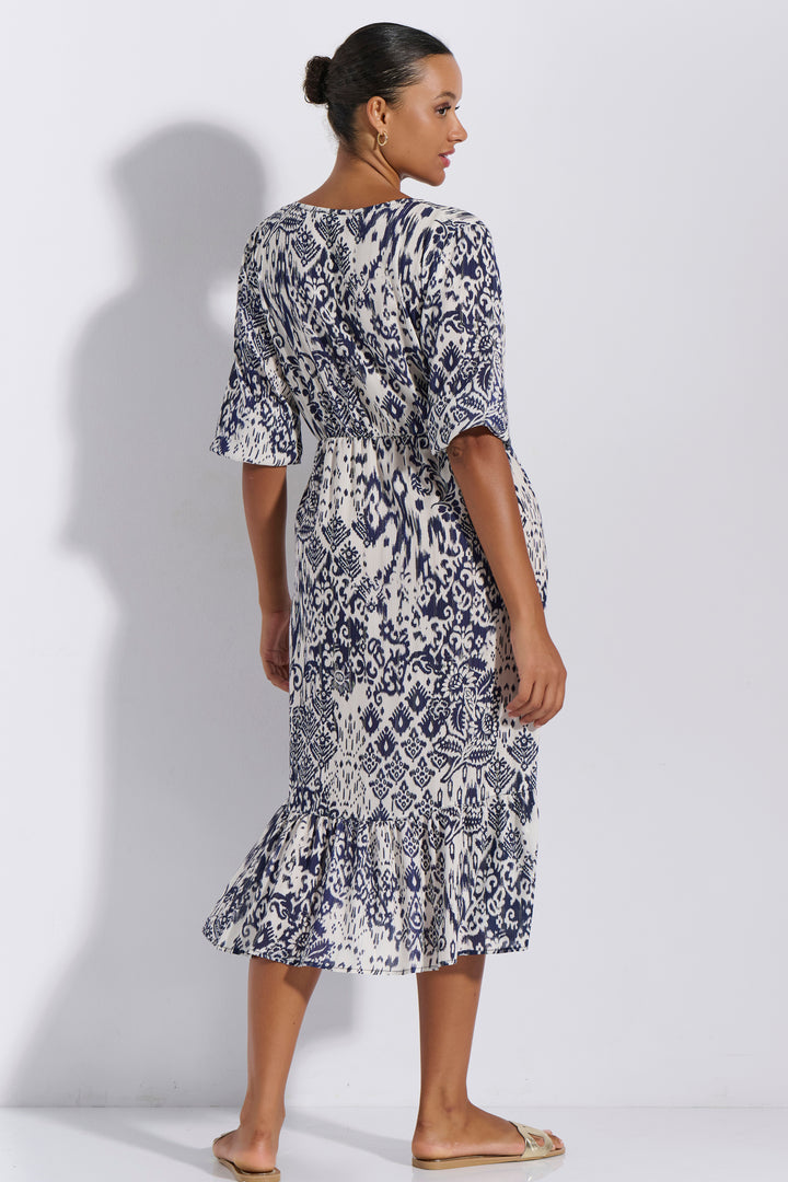 Φόρεμα Maxi Εμπριμέ (8292)