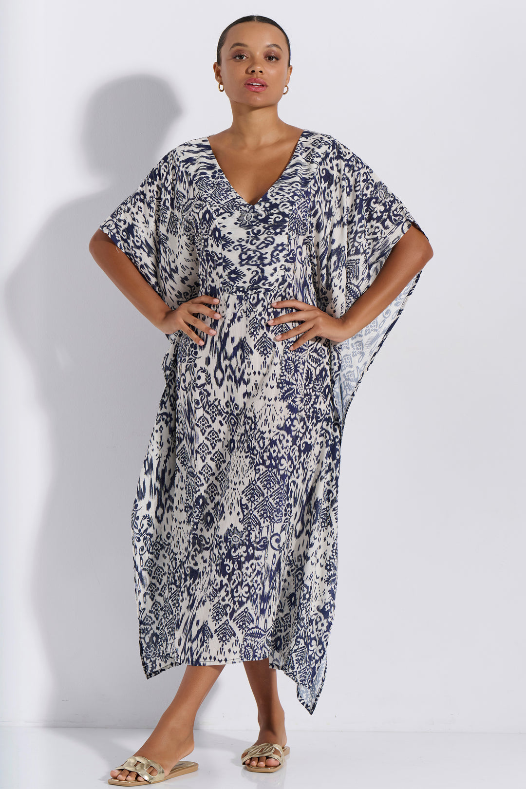 Καφτάνι Maxi Εμπριμέ (8294)