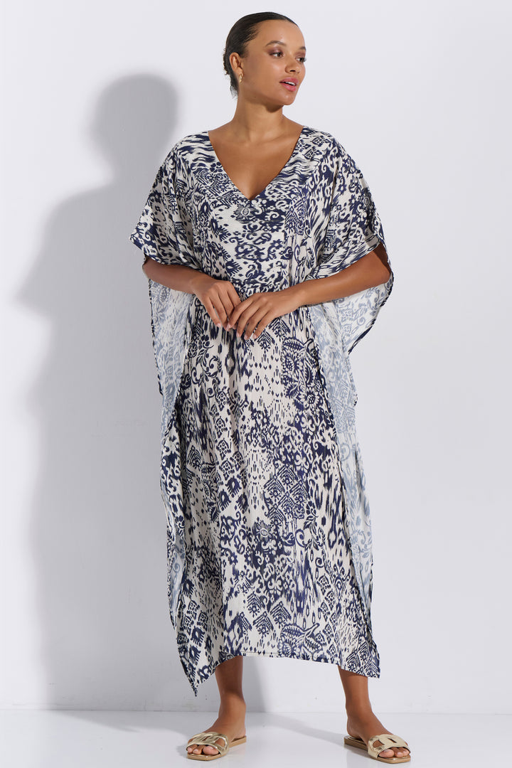 Καφτάνι Maxi Εμπριμέ (8294)