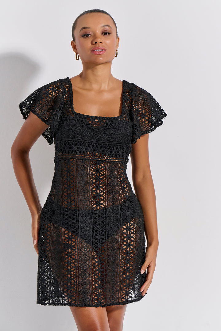 Καφτάνι Δαντέλα Βολάν (8297)