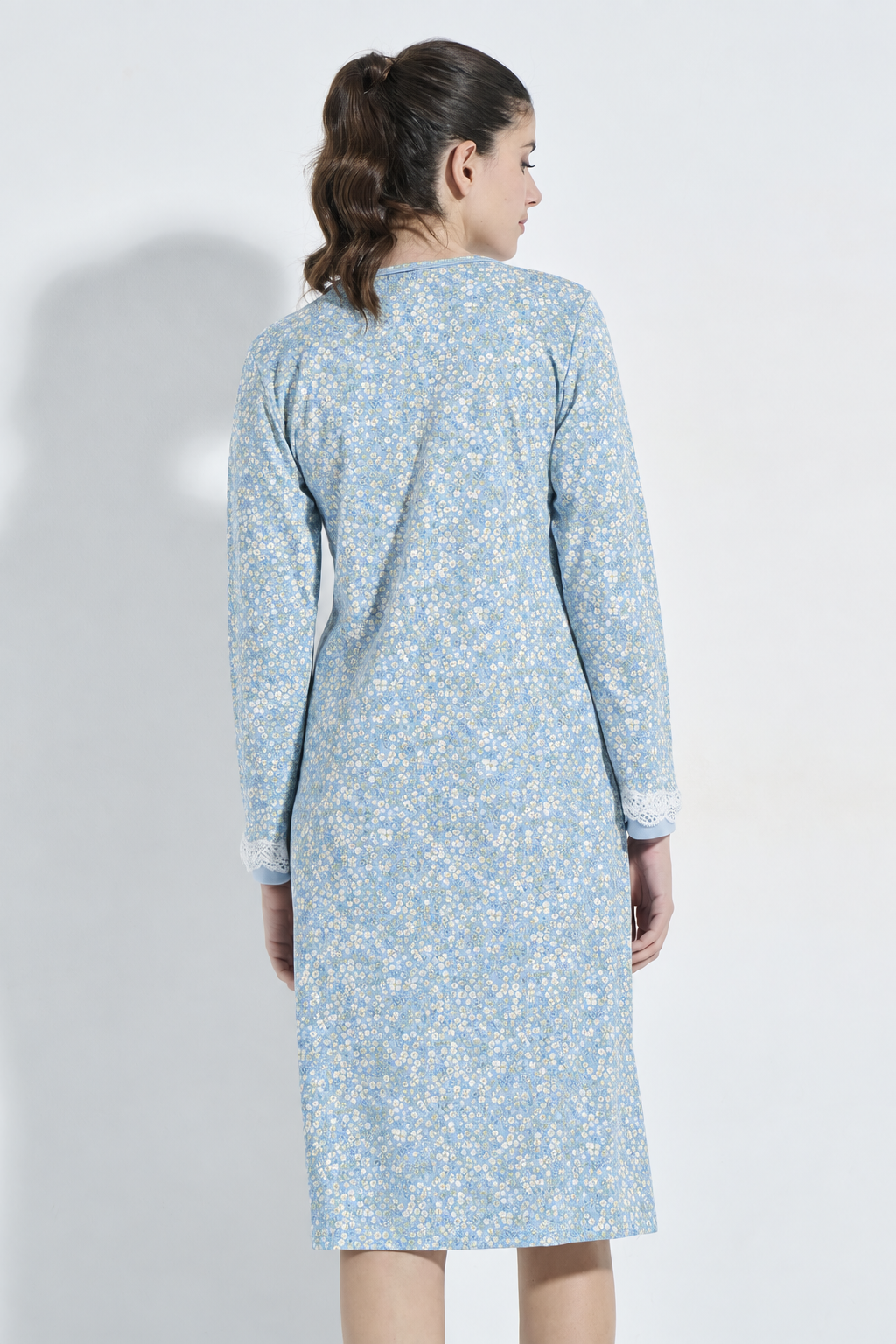 Nightgown Button Placket Fleur (8330)