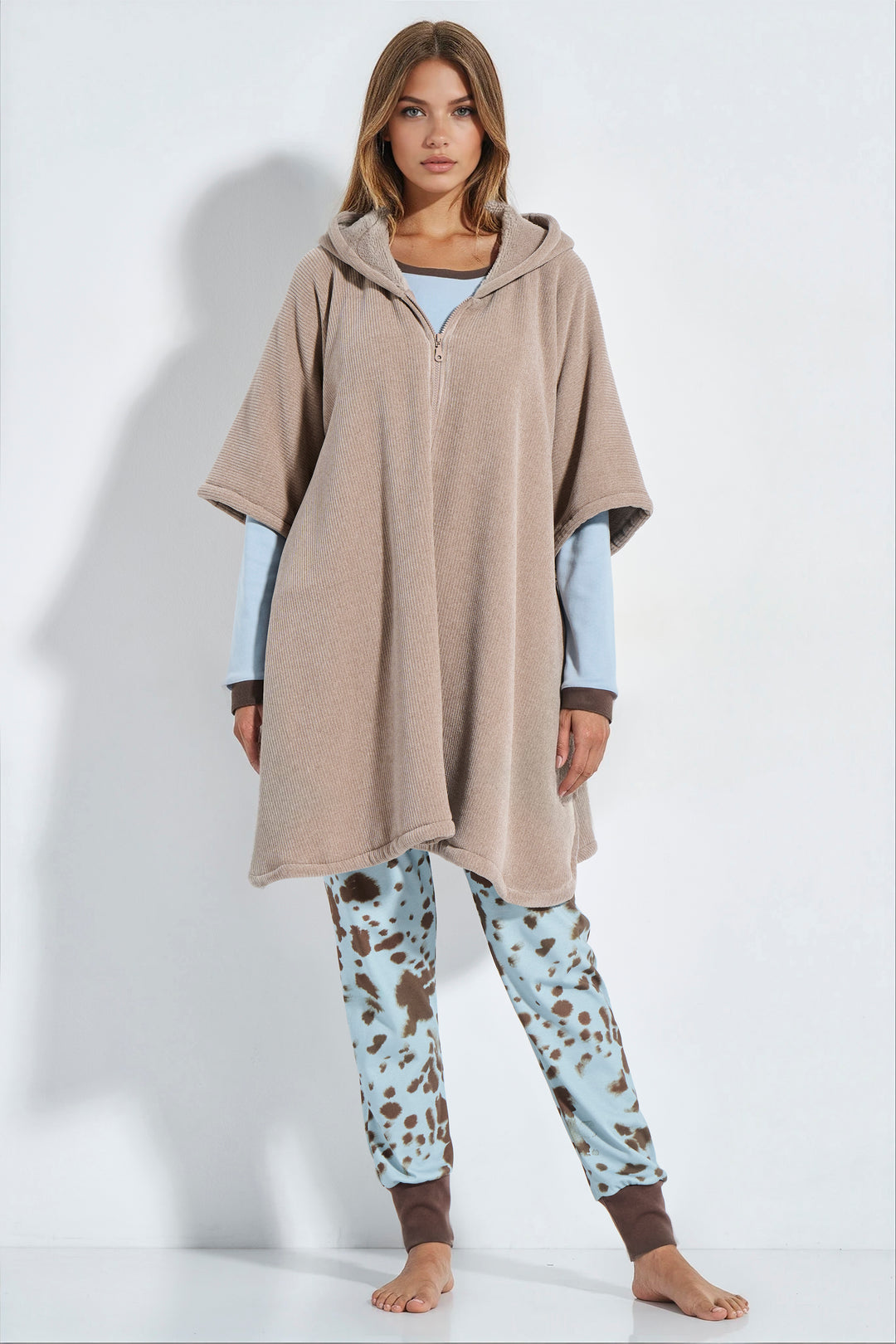 Πόντσο Φερμουάρ Fleece (8345)