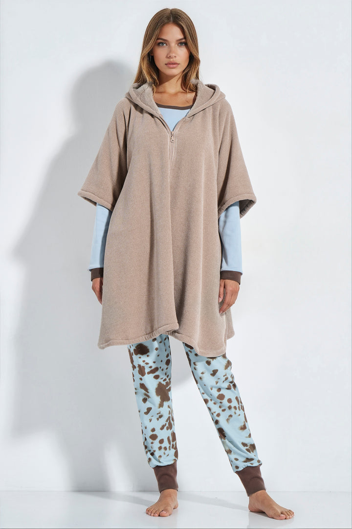 Πόντσο Φερμουάρ Fleece (8345)