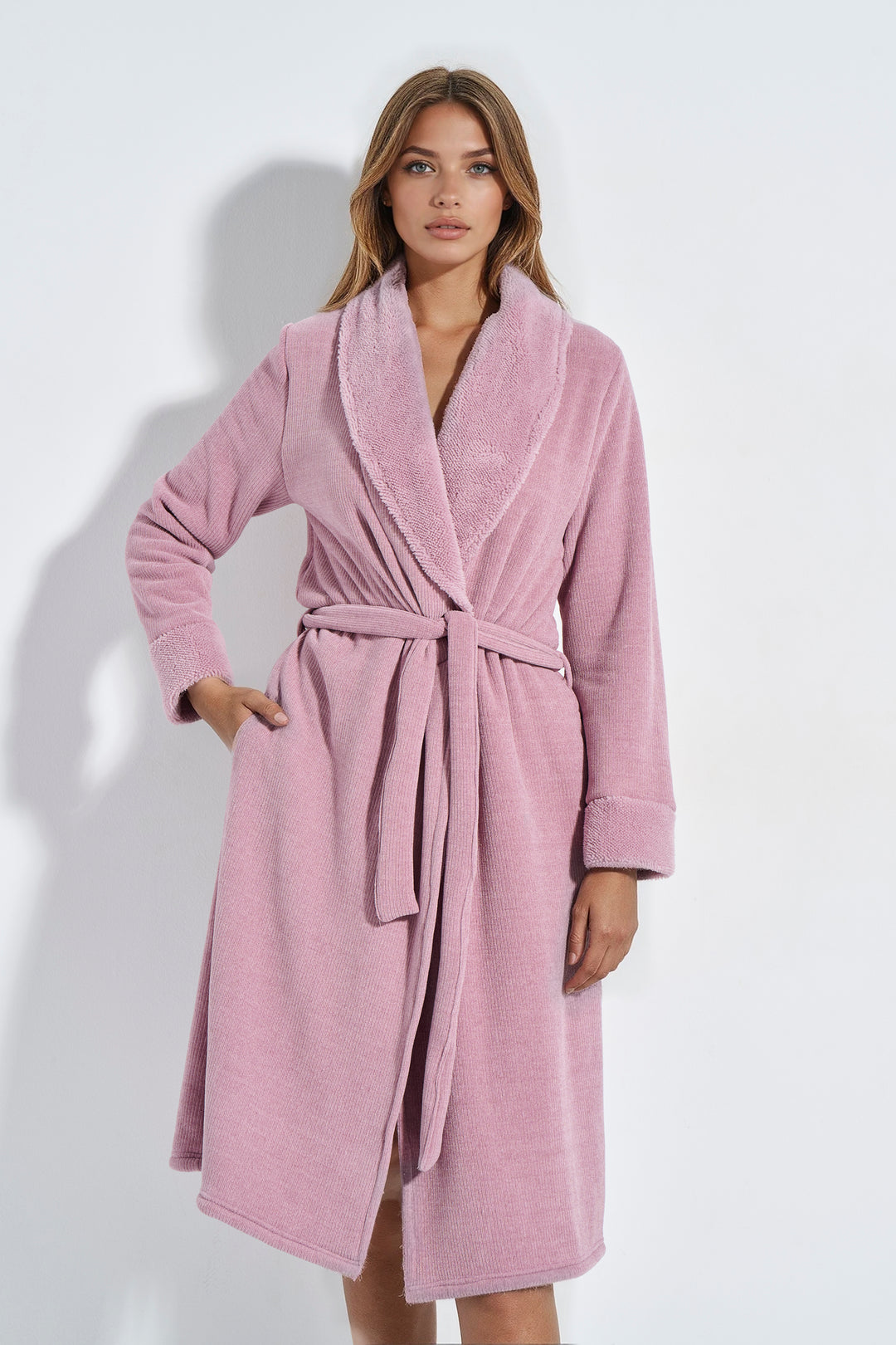 Ρόμπα Σταυρωτή Fleece (8346)