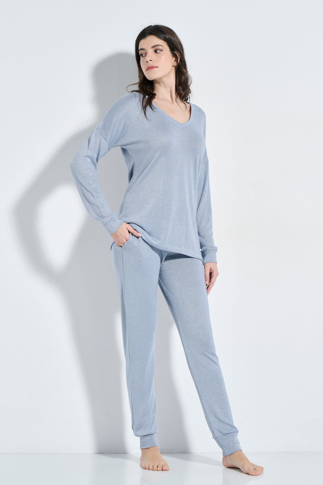 Homewear Πλεκτό Lurex (8349)