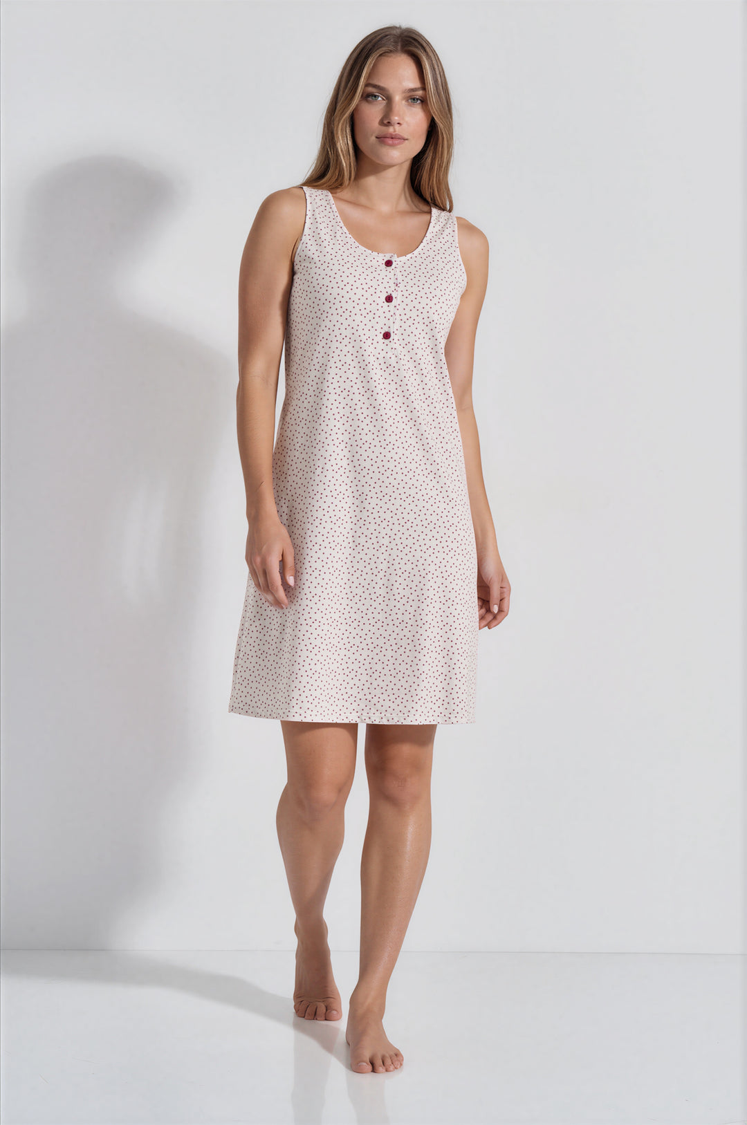 Νυχτικό Ώμος Πατιλέτα Polka Dot (8442)