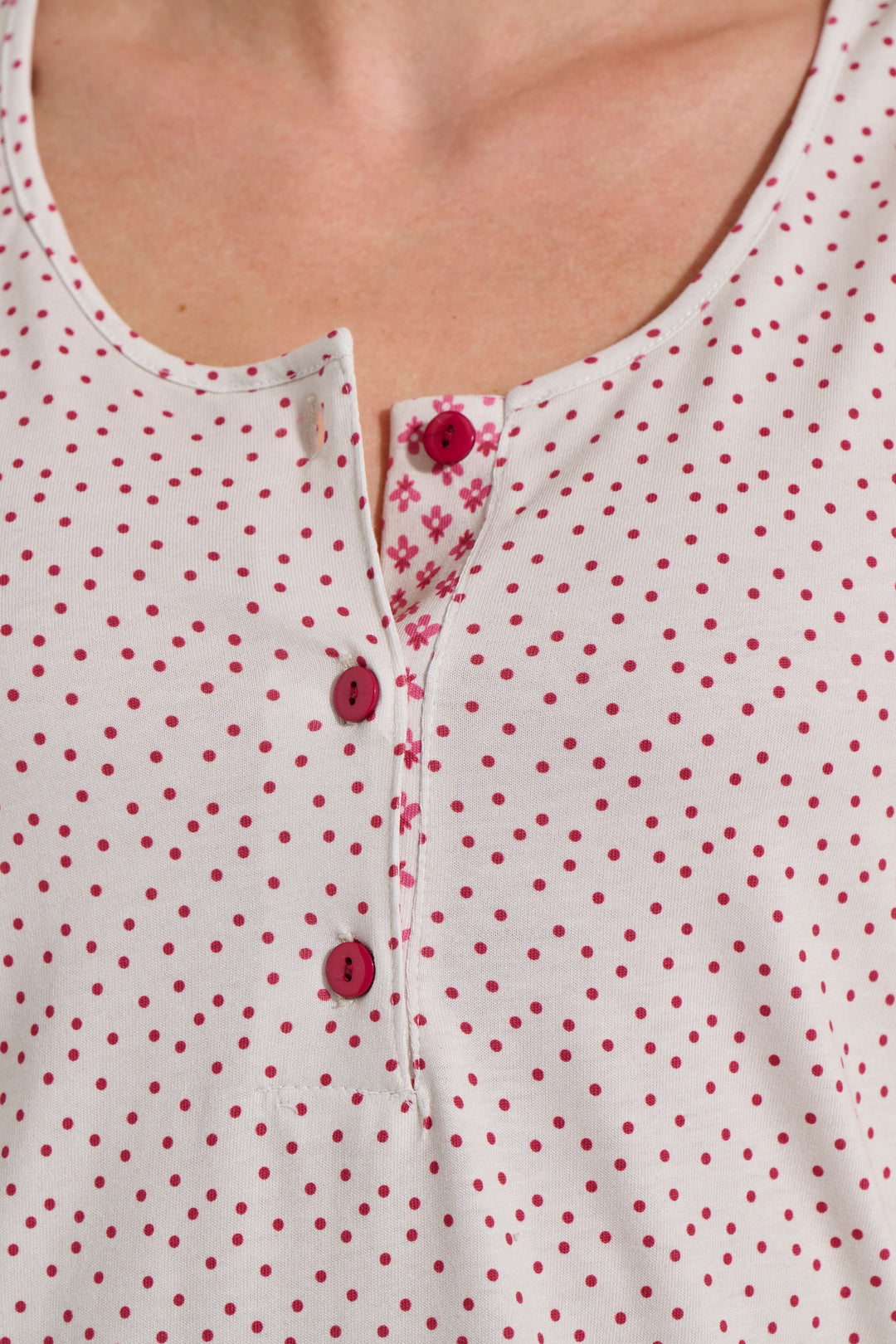 Νυχτικό Ώμος Πατιλέτα Polka Dot (8442)