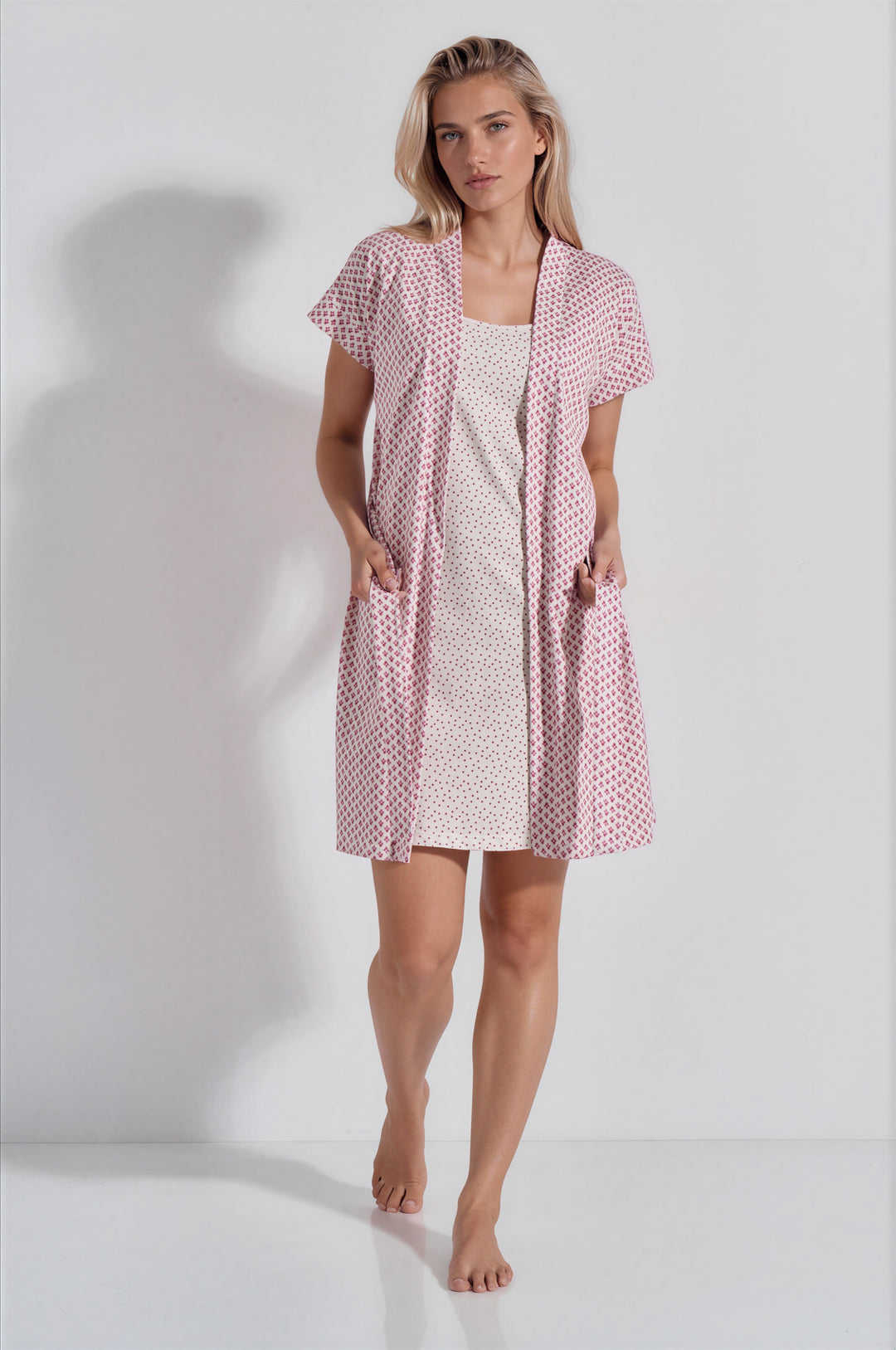 Ρόμπα Εμπριμέ Polka Dot (8443)