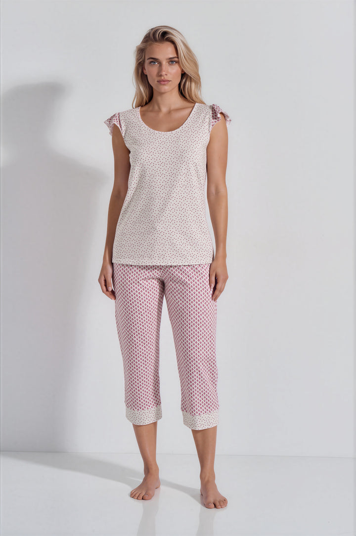 Πυζάμα Κάπρι Polka Dot (8445)