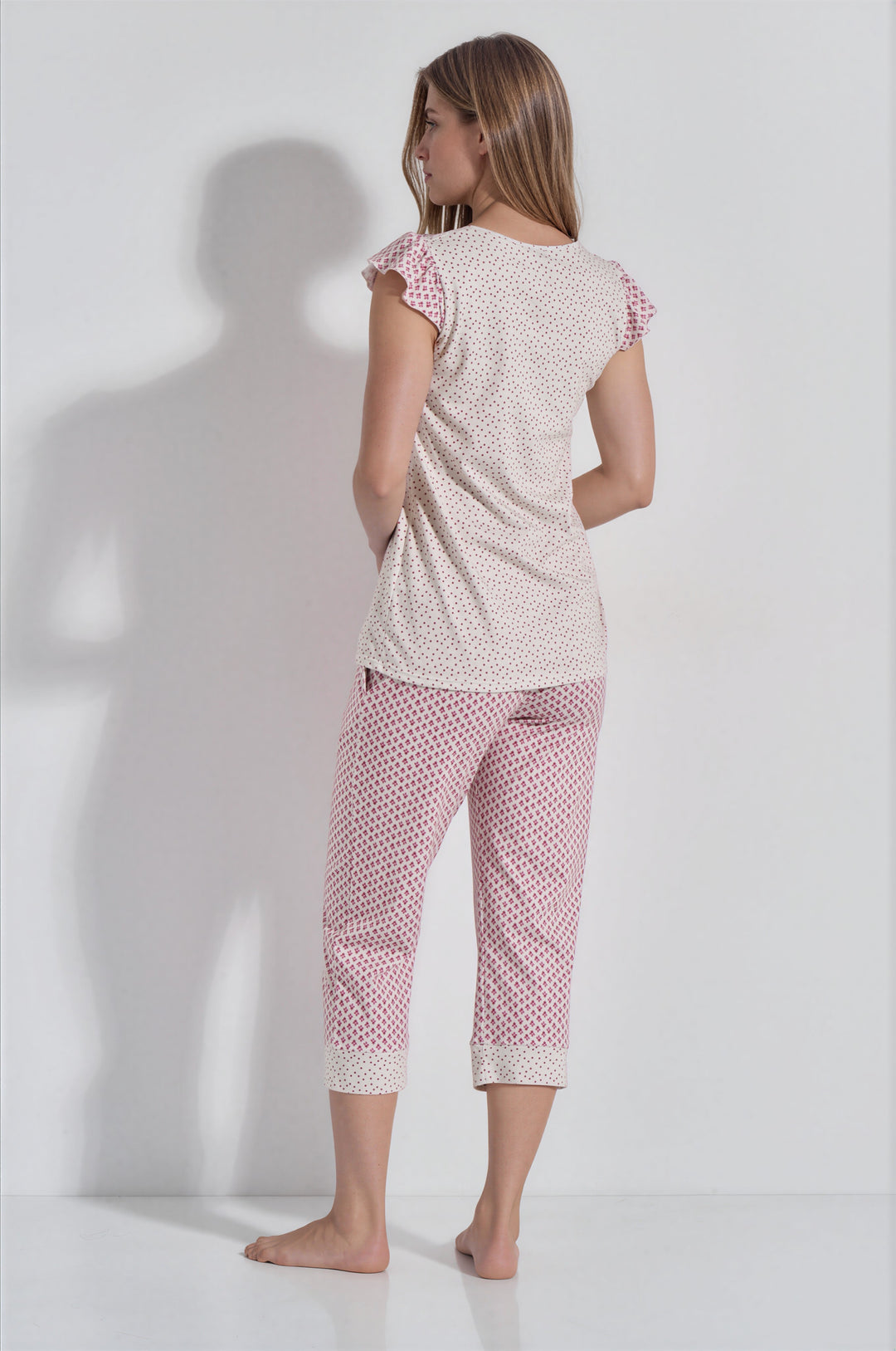 Πυζάμα Κάπρι Polka Dot (8445)