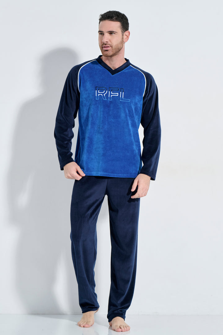 Πιτζάμα Βελούδο Κέντημα (Α5802)