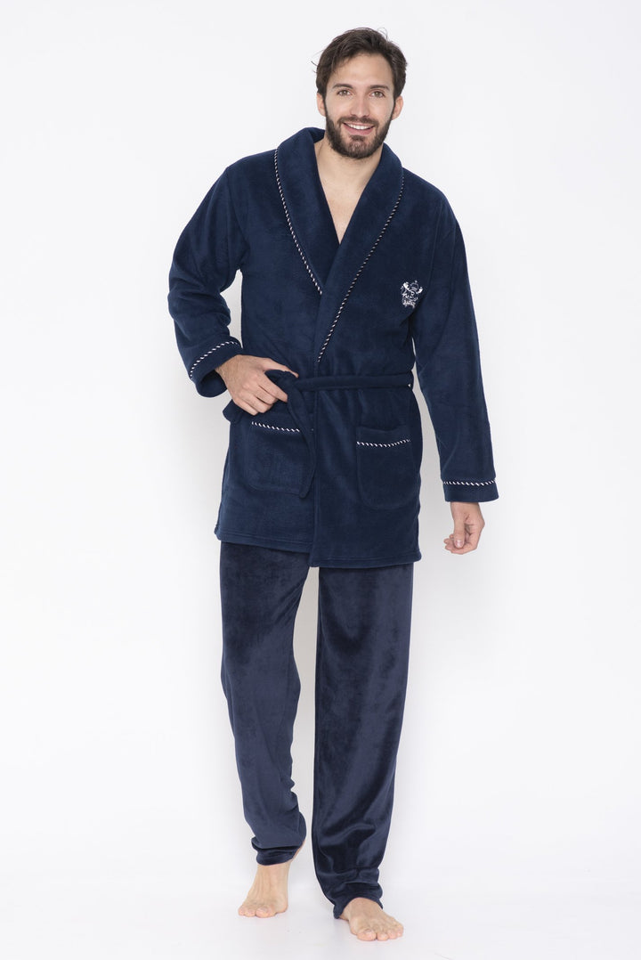 Ρόμπα Σταυρωτή Με Φυτιλι Και Κέντημα (A4820)